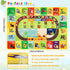 Mfmiudole 59"39.4" ABC Kids Rug for Playroom Baby Play Mat Alphabet Rug Animal Number Shape Classroom Rug Kids Playroom