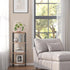 4-Tier BS01BB004 TUTOTAK Bookshelf, Tall Book Shelf, Narrow Bookcase for Small Space, DIY Stackable Bookshelf