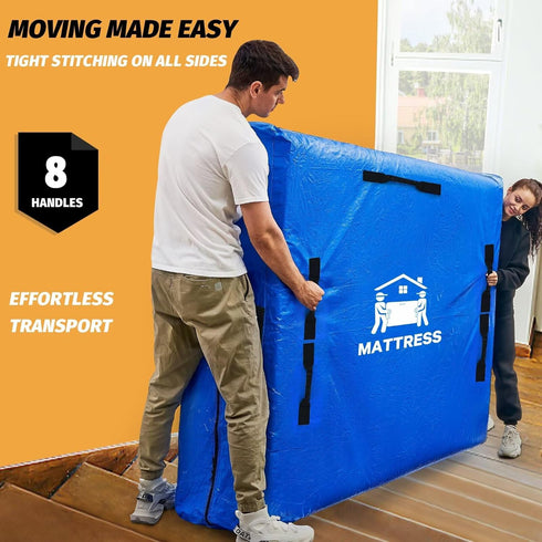 8 (52"x28"x6.5" Mattress Bags for Moving, BETU Mattress Protector Waterproof Mattress Cover Crib Size Storage Bags