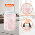 SEASINK 17.71"x13.77" Pink Laundry Basket Bow Decor for Girls Room Cute Teens Nursery Hamper Kids Bin for Dorm Bathroom