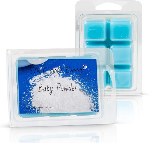 Baby Powder Scented Melt - Maximum Scent Wax Cubes/Melts - 1 Pack, 2 Ounces, 6 Cubes