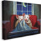 Stupell Industries House Mice Snuggling Under Blanket Watching TV, Canvas Wall Art by Lucia Heffernan
