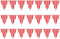 Beistle Striped Pennant Banner - Pack of 3