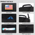 MIER Large Insulated Lunch Box - Dark Grey Cooler Tote Bag for Men, Women, Double Deck Cooler