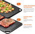 GGC Cast Iron Griddle for Gas Stove, Reversible Griddle Plate for Outdoor and Indoor Cooking, 20 x 10