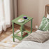 2-Tier TB01BOG034 TUTOTAK End Table, Side Table, Nightstand, Storage Shelf, Sofa Side Table for Small Space, Living