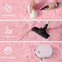 6x9 junovo Pink Washable Area Rug for Girls Bedroom Living Room, Soft Non-Slip Fluffy Rugs, Shag Plush Memory Foam