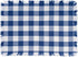 DII Heavyweight Fringed Check Tabletop Collection, Navy Placemat Set, 6 Piece, 13x19