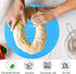 Silicone Baking Mat: Round Cake Mat with Measurements for Pastry Baking Sheet, Non-Stick and Heat Resistant, Blue