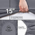 Utopia Bedding Twin Fitted Sheet, Deep Pocket, Soft Microfiber, Easy Care, 1 Fitted Sheet Only, Grey.