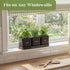 Set PERFNIQUE Indoor Herb Garden, Herb Planter with Tray, Farmhouse Indoor Plant Pots, Windowsill Herb Garden