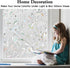 Kromapolis Window Privacy Film, Vinyl Glass Covering, Stained Decorative Film Frosted, Static Window Clings,