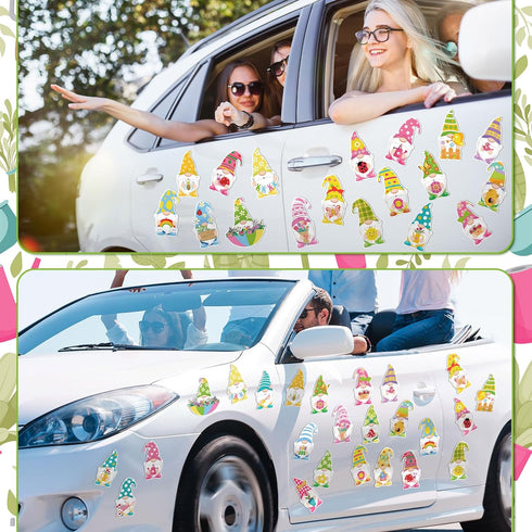 Hoteam 30 Pcs Spring Magnets, Cute Summer Refrigerator Magnet for Garage Door, Car, Metal Door Decoration