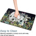 16" 24" Counter, Rnivvi Coffee Mat, x Cute Flower Theme Coffee Bar Mats for Espresso Machine Station Accessories