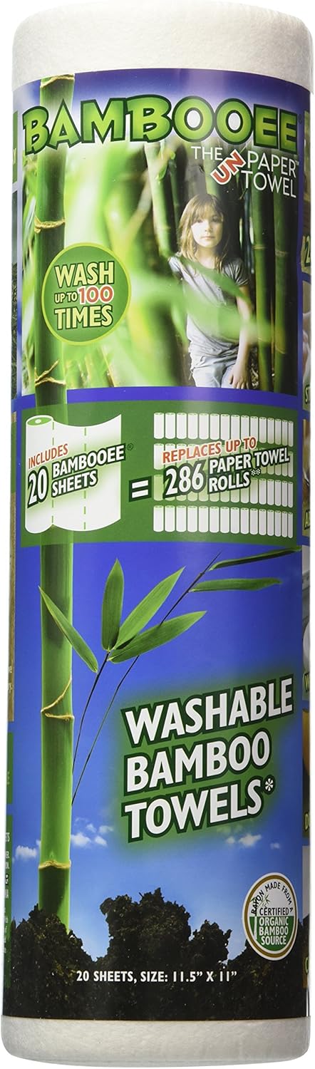Bambooee Reusable Bamboo Towel ( Single roll, each roll comes with 20 sheets