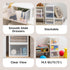 IRIS USA 14.5 Qt. Plastic Drawer Storage Organizer, 3-Pack Stacking Drawers for Bedroom, Kitchen, Office, White