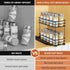 Mystozer 4.33" Wx10.43 Dx8.66 1 2 Pull Out Spice Rack Organizer for Cabinet, Slide Out Spice Racks, Easy to Install, H