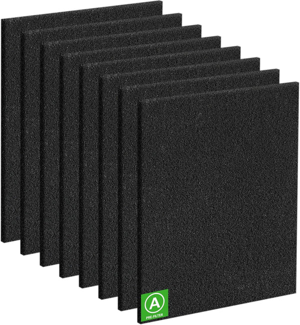 8 Pack HPA300 Carbon Pre Filter for Honeywell HPA300 Series Air Purifier, Precut Premium Activated Carbon