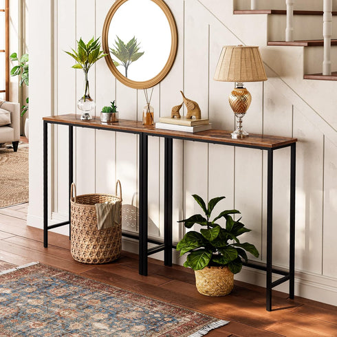 29.5" BF75XG01 HOOBRO Narrow Console Table, Small Entryway Table, Thin Sofa Side Display Table, for Hallway, Bedroom
