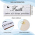 4 Pieces Faith Love Hope Family Wood Sign, Rustic Wooden Home Wall Sign for Front Porch Door