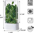 Vacane Herb Keeper for Refrigerator, Fresh Herb Saver Containers for Cilantro and Asparagus, Dishwasher Safe
