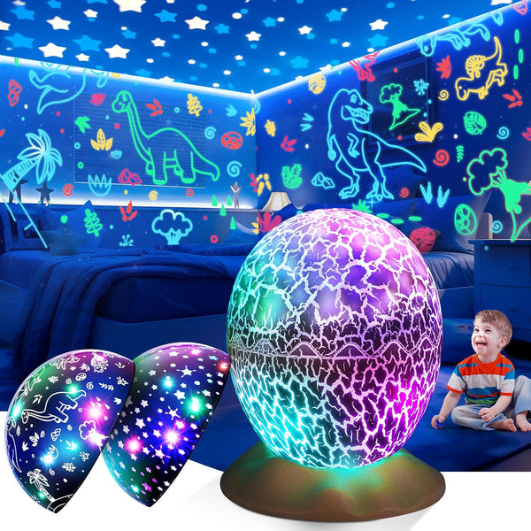 Dinosaur Toys for Kids Age 3-12 : Dinosaurs Egg Night Light Gifts