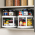 2 Pack, 2 10" Countertop, Tier Turntable Lazy Susan Spice Organizer - Rotating Seasoning Rack Spinner for Pantry
