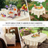 36x36 Inch Wolkemer Square Tablecloth Rustic Textured Polyester Tablecloths Washable Farmhouse Table Cover