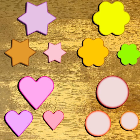 Cookie Cutter 12PCS, Flower Heart Star Biscuit Cracker Cutters, Foodgrade Stainless Steel, Different Shape Size