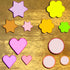 Cookie Cutter 12PCS, Flower Heart Star Biscuit Cracker Cutters, Foodgrade Stainless Steel, Different Shape Size