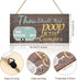 Jetec No Pooping Sign - Thou Shalt Not Poop in The Camper Wood Hanging Decor, 11.8 x 5.9 Inch, Fresh Color