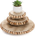 Peohud Set of 3 Wood Risers for Display, Farmhouse Wooden Pedestal Stand,