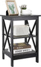 ZENY Nightstand Sofa Side Table End Table with 3-Tier Storage Shelf for