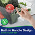 Multi-purpose Refrigerator Bins, 2 Pieces Large Capacity Stackable Fridge Bin Organizer with Easy Grip Handles
