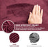 NeColorLife Velvet Ottoman Cover Christmas Ottoman Slipcover Thick Stretchable Footrest Stool Covers with Elastic Band