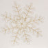 Saro Lifestyle Table Runner, Embroidered Snowflake Design, Ivory, 16"x72"