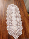 Laivigo Handmade Crochet Lace Oval Lucky Flower Tablecloth Table Runner Doilies Doily,12 x