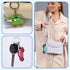Gala Glow 17 Pack Set, Car Keychain Cartoon Vehcile Train Airplane Silicone Keyrings for Kids, Bulk Party Favors