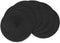 AHHFSMEI Round Braided Placemats, 15 Inch Round Table Mats for Dining Tables, Set of 6 (Black)