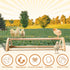 16" 15 3/4 6 5/8 3 1/2" TonGass Extra Long Chicken Perch - Freestanding Roosting Bar for Baby Chicks with Built