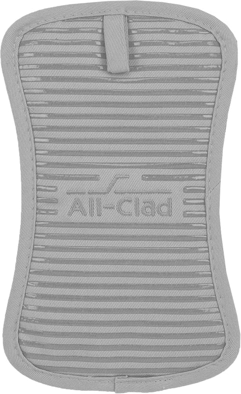 All-Clad Premium Pot Holder & Hot Pad, 100% Cotton, Heat Resistant to 500 Degrees, Titanium, 1-Pack