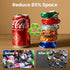 2025 8/12/16oz New Auto-Eject Can Crusher with Trash Bag Organizer - Built-in Bottle Opener, Works for Cans
