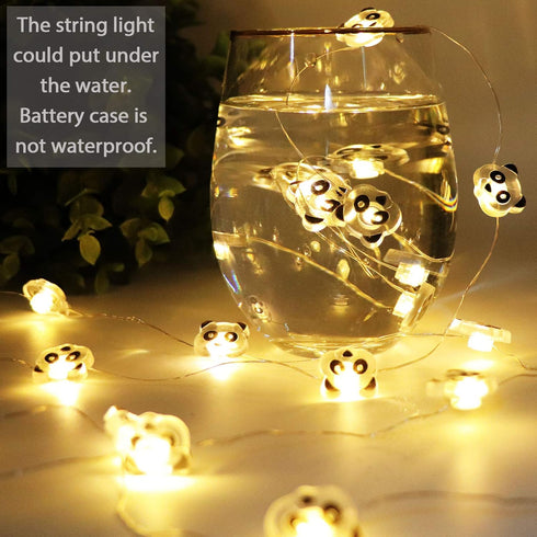 Supergift 10ft 30 Panda LED String Lights LEDs Party Lights Battery Operated Copper Wire Night Light Outdoor String