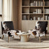 Generic Armless Armless Armless Stretch Chair Slipcovers Cow Print Accent Chair Covers Removable Non-Slip Couch Cover