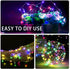 12 Pack 7ft 20 (12, Multicolor Fairy Lights Battery Operated, LED Mini String Twinkle Lights for Easter Valentine's Day