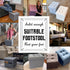 17 13 13 Ottoman Storage Ottoman Foot Rest Stool Foldable Bench with Storage Student Dormitory Bedroom and Entryway X X