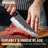 Huusk Butcher Knife, Hand Forged Meat Cleaver Knife, Japanese High Carbon Steel for Outdoor Cooking, Great Christmas