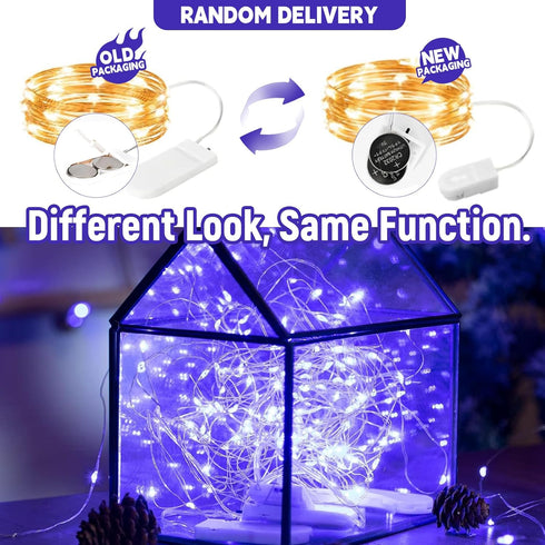12-Pack 7 20 LED Fairy Lights Feet Battery Powered Waterproof Silver Wire Slim Copper Wire Pastel Lights for DIY