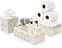 Set Set Sorbus Macrame Boho Decor Baskets & Tissue Holder - Decorative Woven Baskets for Bathroom Shelves - Lined