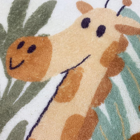5.3FT,Animals 2.6'x5.3' ABREEZE Kids Runner Rug Area Rug Play Mat for Kids Non Skid Washable Animal Throw Rugs Cute